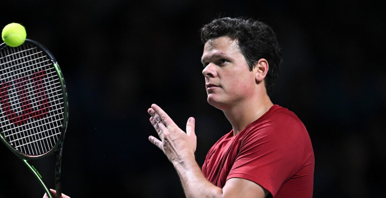 Match Point Canada's guest this week is Milos Raonic, seen here during Davis Cup play.