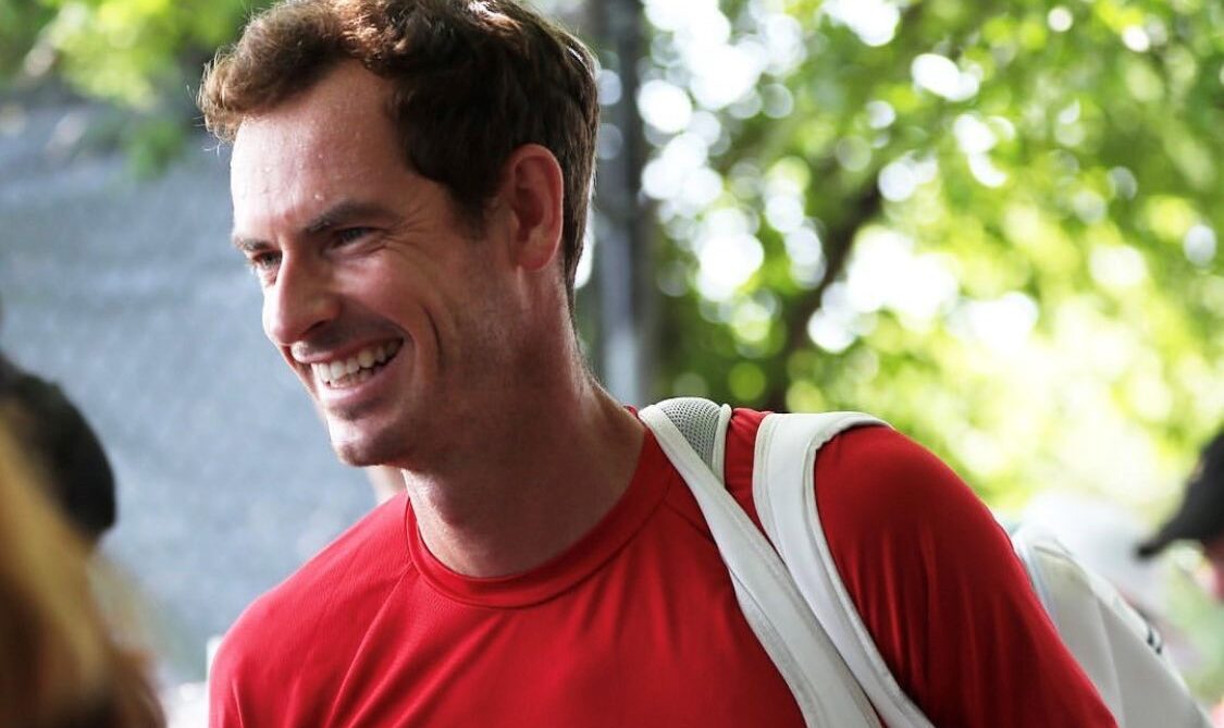 Andy Murray smiles