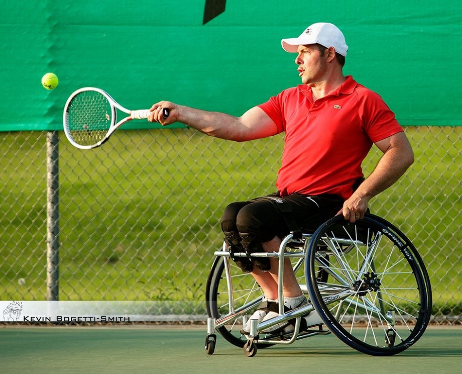 Weelchair tennis player Philippe Bédard